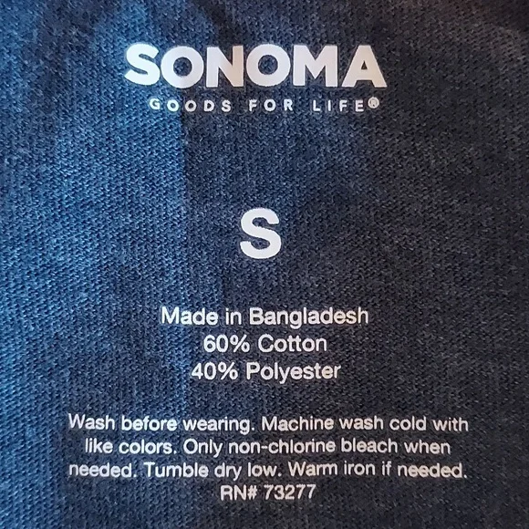 NWT Sonoma Men's Supersoft Tee - Picture 4 of 4